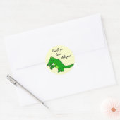 Sticker Rond Plus tard alligator (Enveloppe)