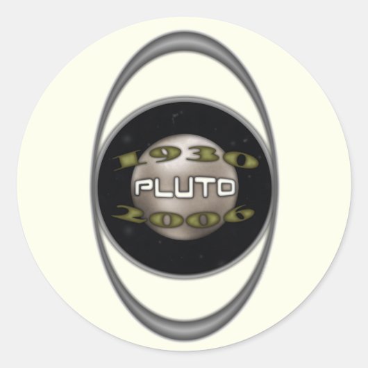 Sticker Rond Pluto Commemorative 1930-2006 (Devant)