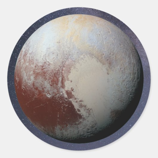 Sticker rond Pluton classique (Devant)