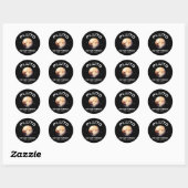 Sticker Rond Pluton N'oublie Jamais (Feuille)