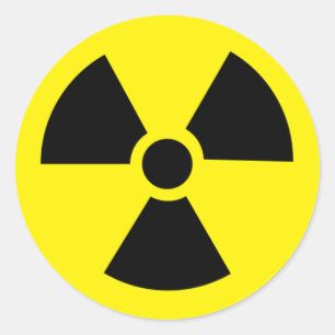 Sticker Rond plutonium - Élément radioactif transuranique