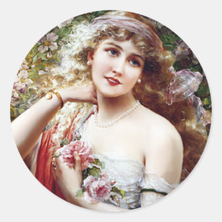 Sticker Rond Plutôt comme un Rose