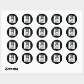 Sticker Rond Pmdd Warrior Maman Ribbon Sensibilisation Messy Bu (Feuille)