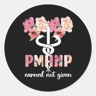 Sticker Rond Pmhnp Psychiatrique Tal Health Nurseur Praticien