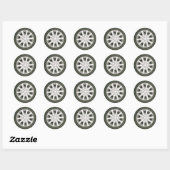 Sticker Rond Pneu automatique/Roue (Feuille)