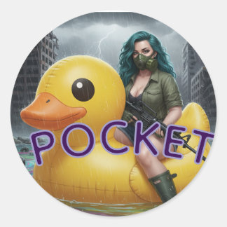 STICKER ROND POCHE