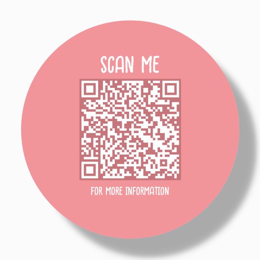 Sticker Rond Poche | Analyse de code QR professionnel