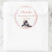 Sticker Rond Poche Basket Anniversaire, Parties scintillant Swe (Sac)