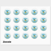 Sticker Rond Poche de Rafting #3 (Feuille)