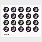 Sticker Rond Poche Polly Totalement Minuscule S (Feuille)