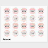 Sticker Rond Poche profonde Chevron; zigzag (Feuille)