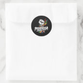 Sticker Rond Poderosa - Autonomiser la poing latine avec le dra (Sac)