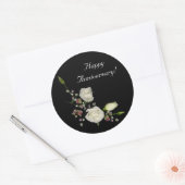 Sticker Rond Poème blanc 2 (Enveloppe)