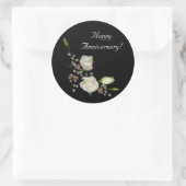 Sticker Rond Poème blanc 2 (Sac)