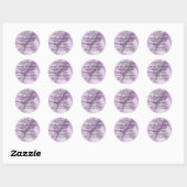 Sticker Rond poème lilac Grandgirl (Feuille)