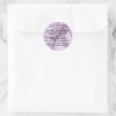 Sticker Rond poème lilac Grandgirl (Sac)
