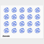 Sticker Rond Poète à l'intérieur (Feuille)