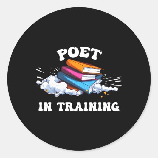 Sticker Rond Poète Dans L'Entraînement Verse-Weaver (Devant)