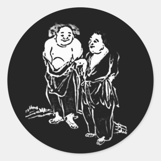 Sticker Rond Poètes chinois (Devant)