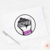 STICKER ROND POIDS ASEXUEL (Enveloppe)