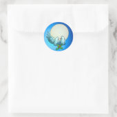 Sticker Rond POIDS & HOLLY par SHARON SHARPE (Sac)