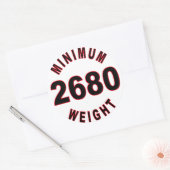 Sticker Rond Poids minimum 2680 rond (Enveloppe)
