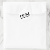 Sticker Rond Poignée fragile avec conception soignée (Sac)