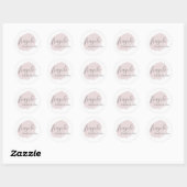 Sticker Rond Poignée fragile avec soin (Feuille)