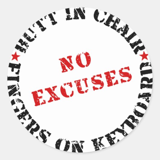 Sticker Rond Poignées de chaise sur clavier - Feuillet d'autoco (Devant)