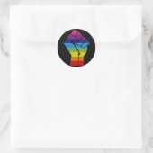 Sticker Rond poing arc en ciel (Sac)
