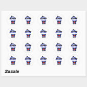 STICKER ROND POING DE RÉSISTANCE EN CUIR (Feuille)