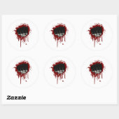 Sticker Rond Poing de sang (Feuille)