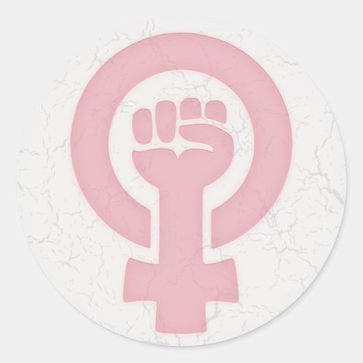 Sticker Rond Poing féministe (Devant)