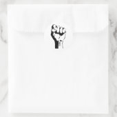 Sticker Rond Poing levé (Sac)