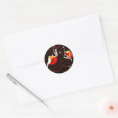 Sticker Rond poings de feu. (Enveloppe)