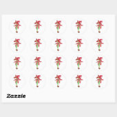Sticker Rond Poinsettia Fairy (Feuille)