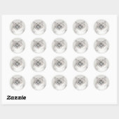 Sticker Rond Point bleu Chat himalayen (Feuille)