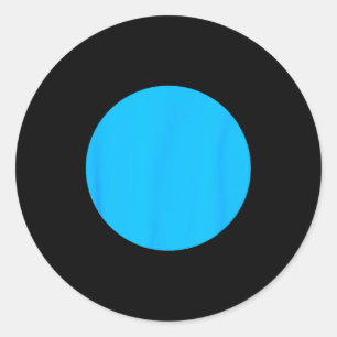 Sticker Rond Point Bleu Démocrate Pour le Nebraska ou les Distr