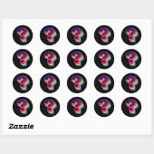 Sticker Rond Point d'interrogation coloré ? (Feuille)