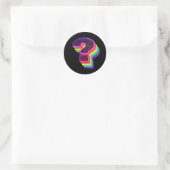 Sticker Rond Point d'interrogation coloré ? (Sac)