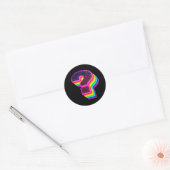 Sticker Rond Point d'interrogation coloré ? (Enveloppe)