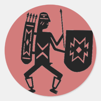 Sticker Rond Point guerrier