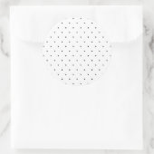 Sticker Rond Point Polka Noir Et Blanc (Sac)