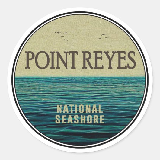 Sticker Rond Point Reyes National Seashore Ocean Birds (Devant)