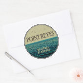 Sticker Rond Point Reyes National Seashore Ocean Birds (Enveloppe)