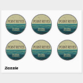 Sticker Rond Point Reyes National Seashore Ocean Birds (Feuille)