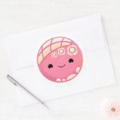 Sticker Rond Pointe rose Concha (Enveloppe)