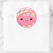 Sticker Rond Pointe rose Concha (Sac)