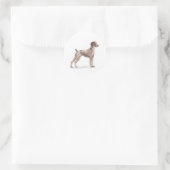 Sticker Rond Pointeur à poils courts allemand (Sac)