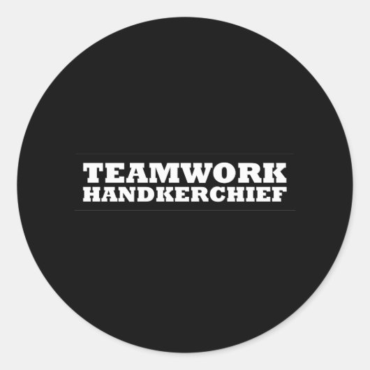 Sticker Rond Pointeur de travail d'équipe (Devant)